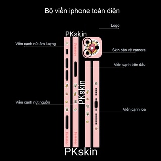Miếng dán skin 3m viền in hình cho iPhone 12, 12 pro, 12 pro max, 12 mini theo yêu cầu (bộ 1)