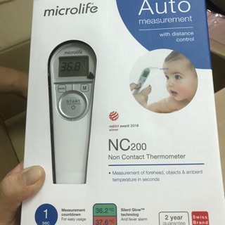 Nhiệt Kế Hồng Ngoại Đo Trán NC200( hàng Chính Hãng- công nghệ Thuỵ Sĩ) Hàng Có Sẵn
