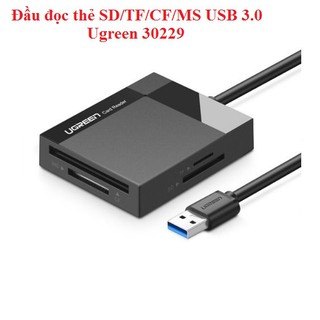 Đầu đọc thẻ SD/TF/CF/MS USB 3.0 Ugreen 30229