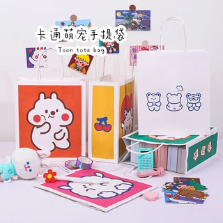 Túi giấy đựng quà Noel dễ thương 21 * 18 * 8cm