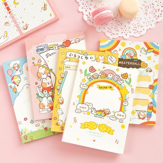 Sổ Tay Mini Notepad Ghi Chép Tiện Lợi Note Pad 50 Thỏ Cam Có Trang Trí Đáng Yêu