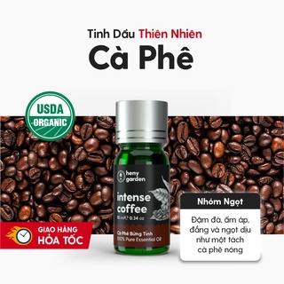 Tinh Dầu Cà Phê (Ngọt Đắng) Organic Nguyên Chất Đậm Đặc Xông Thơm Phòng, Làm Nến Thơm Thiên Nhiên HENY GARDEN