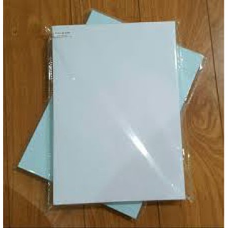 Ram giấy decan A4 bìa xanh - xấp 100 tờ