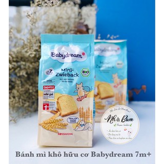 Bánh mì khô hữu cơ Babydream 100g 7m+