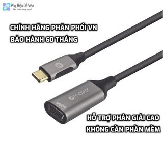 Bộ chuyển đổi video USB-C sang VGA 1080P / 60Hz Mazer [CHÍNH HÃNG PHÂN PHỐI, BẢO HÀNH 60 THÁNG]