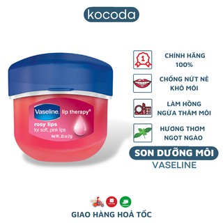 Sáp dưỡng môi Vaseline hồng xinh chống nứt nẻ môi hiệu quả hũ 7g - KOCODA