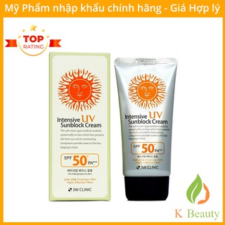 Kem chống nắng 3W Clinic UV Sunblock Cream SPF 50+ PA+++ 70 ml