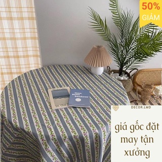 Khăn trải bàn hoa Âu Mỹ sang trọng,Khăn dã ngoại picnic, Phông Nền Chụp Ảnh Trang Trí Bàn Học