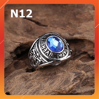 Nhẫn Nam Titan Lam Ngọc Siêu Ngầu [FREE SHIP]
