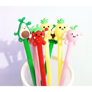 Bút rau củ động vật D283 bút hoạt hình bút dễ thương bút kute viết gel