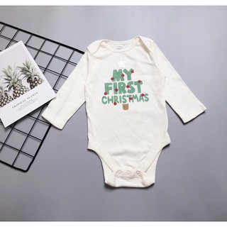 Body chip Old Navy dài tay ( my first chrismas) - đủ size