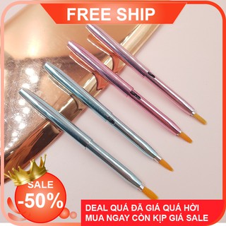 SET 4 Cọ đánh môi TW 2 màu xanh hoặc màu hồng