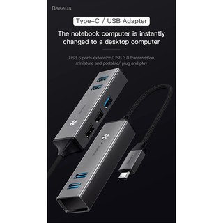 Bộ HUB chuyển đổi Type C sang USB 3.0 (5 USB plug and expand easily)