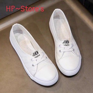 Giày lười nữ vải đế bệt xinh xắn, trẻ trung, slip on nữ