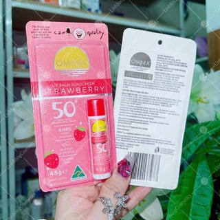 SON DƯỠNG MÔI CHỐNG NẮNG CAO OMBRA HƯƠNG DÂU SPF50+