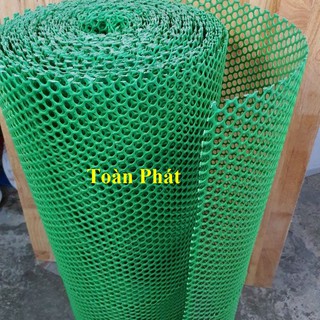 Lưới nhựa khổ cao 1,2m màu xanh lá mạ (mắt lỗ 1cm ,2cm) vây gà vịt