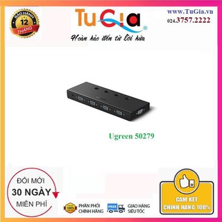 Bộ gộp VGA 4 thiết bị vào 1 màn hình Ugreen 50279 hỗ trợ full HD băng thông 500Mhz cao cấp - Hàng chính hãng