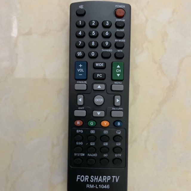 Điều khiển tivi Sharp kèm pin