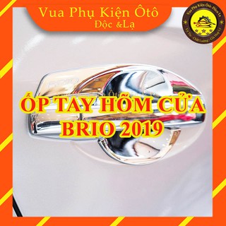 Ốp tay- hõm cửa Brio 2019, mạ crom sang trọng