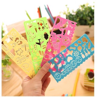Set 4 thước vẽ hình theo khuôn