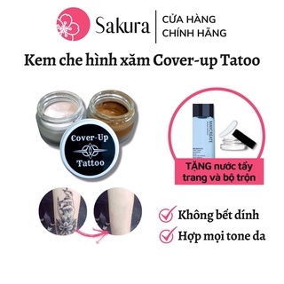 Kem che hình xăm tạm thời Tattoo kem che xăm che sẹo chính hãng chống nước hiệu quả lên tới 24h