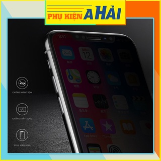 Kính cường lực iphone chống nhìn trộm full màn 6/6s/7/7plus/8/8plus/x xs/xsmax/11promax 11/12/13/pro/max/promax [CNT