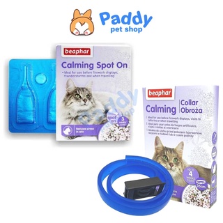 Vòng Cổ &amp; Nhỏ Gáy Giảm Stress Cho MÈO Thư Giãn Beaphar Calming