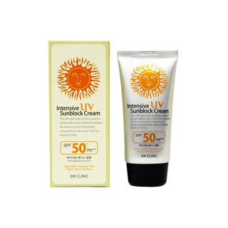 Kem Chống Nắng 3W Clinic Intensive UV Sunblock Cream Spf 50+/Pa+++ 70ml