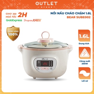 Nồi nấu cháo chậm 1.6L Bear SUBE002 - cho trẻ em đa năng nhỏ gọn tiện dụng
