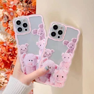 Ốp Điện Thoại Trong Suốt In Hình Gấu Cho IPhone 13/12 Pro Max/11/ XS/ XR/ X/ 8/ 7/ 6/ Plus Mini