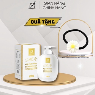 Kem tắm trắng mềm nước hoa Acosmetics 150ml, tặng cột tóc
