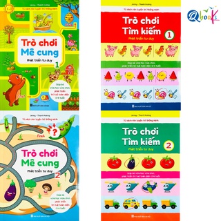 Sách - Combo trò chơi mê cung và trò chơi tìm kiếm - Quyển 1, 2 (4 cuốn)