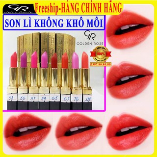 [FreeShip - HÀNG SIÊU CAO CÁP] Son lì đẹp lâu trôi golden rose lipstick/Son môi cao cấp không lem, không khô môi