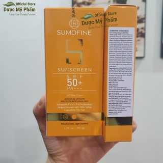 Kem chống nắng vật lý nâng tone Sumdfine SPF50 PA+++