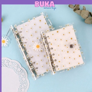 Bìa sổ nhựa dẻo Daisy size A6- A7, phụ kiện sổ còng, sổ planner Buka