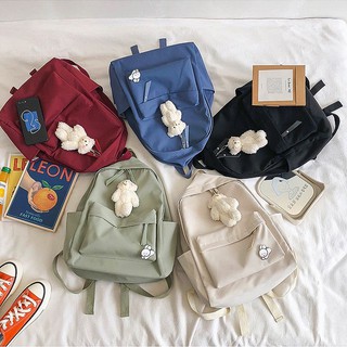 Balo Đơn Giản Kèm Móc Khóa Và Huy Hiệu