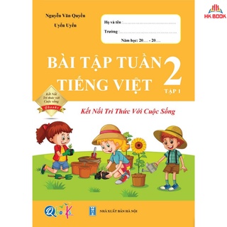 Sách - Bài Tập Tuần Tiếng Việt 2 - Kết Nối Tri Thức Với Cuộc Sống - Tập 1 (1 cuốn)