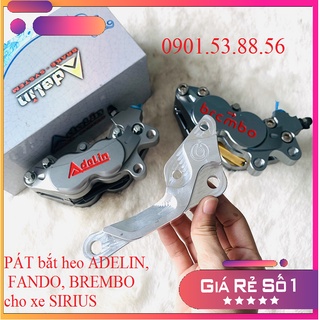 Pát trước Sirius xài đĩa 260/267mm xài heo 4 Piston đối xứng Adelin/Fando