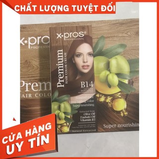 kem nhuộm tóc thuoc  nhuôm X.PROS 100m +oxy nhuộm phủ bạc và màu thời trang  lên màu chuẩn giữ màu bền