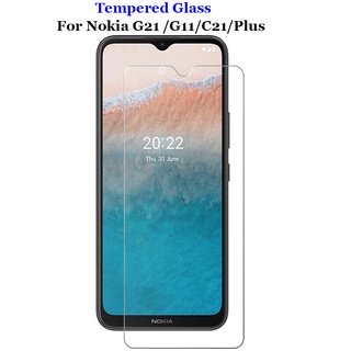 Kính cường lực trong suốt 9H 2.5D cao cấp cho Nokia G21 G11 C21 Plus