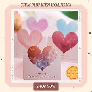 [Set 5 thiệp] Thiệp trái tim in chữ THANK YOU chúc mừng Valentine, Sinh nhật, 8/3, Cảm ơn