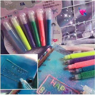 Bộ bút nhũ kim tuyến 6 màu trang trí