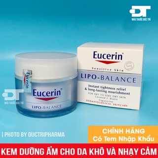 [CHÍNH HÃNG] Kem Dưỡng Ẩm Cho Da Khô Và Nhạy Cảm Eucerin Lipo Balance (50ml)