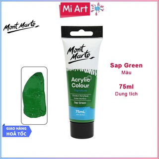 Màu Acrylic Mont Marte 75ml - Sap Green - Acrylic Colour Paint Signature 75ml (2.54oz) - MSCH7526