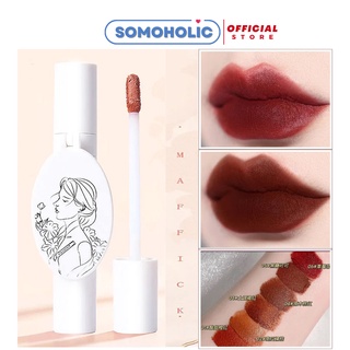 Son Nội Địa Trung Maffick Chất Kem Lì Có Dưỡng Kèm Gương Cô Gái Mềm Mịn Lâu Trôi Somoholic SM7