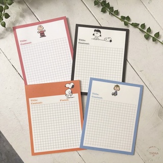 Giấy note ghi chú Snoopy dễ thương nhiều màu sắc