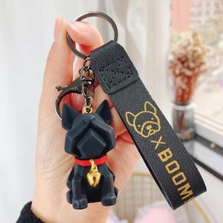 Móc khoá chó đen, đỏ siêu ngầu