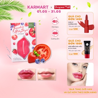 Mặt Nạ Môi Cà Chua Baby Bright Tomato &amp; Gluta Bright Lip Mask 10g