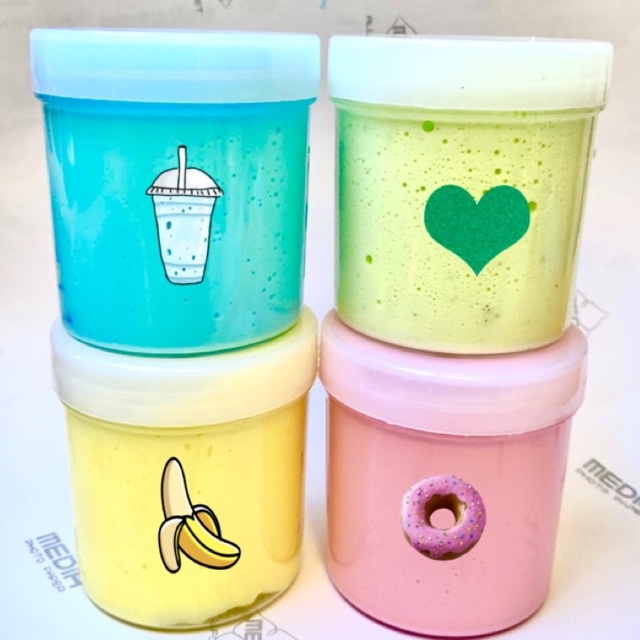 (Hũ 150ml) Slime Cơ Bản Đủ Màu Không Dính Tay/ Slime Basic Hương Thơm An Toàn Tự Chọn Màu/ Tặng Kèm Cốm, Borax Giá Rẻ