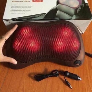 GỐI MÁT XA 6 BI- 8 BI THẾ HỆ MỚI( gối massage dùng được trong ô tô)